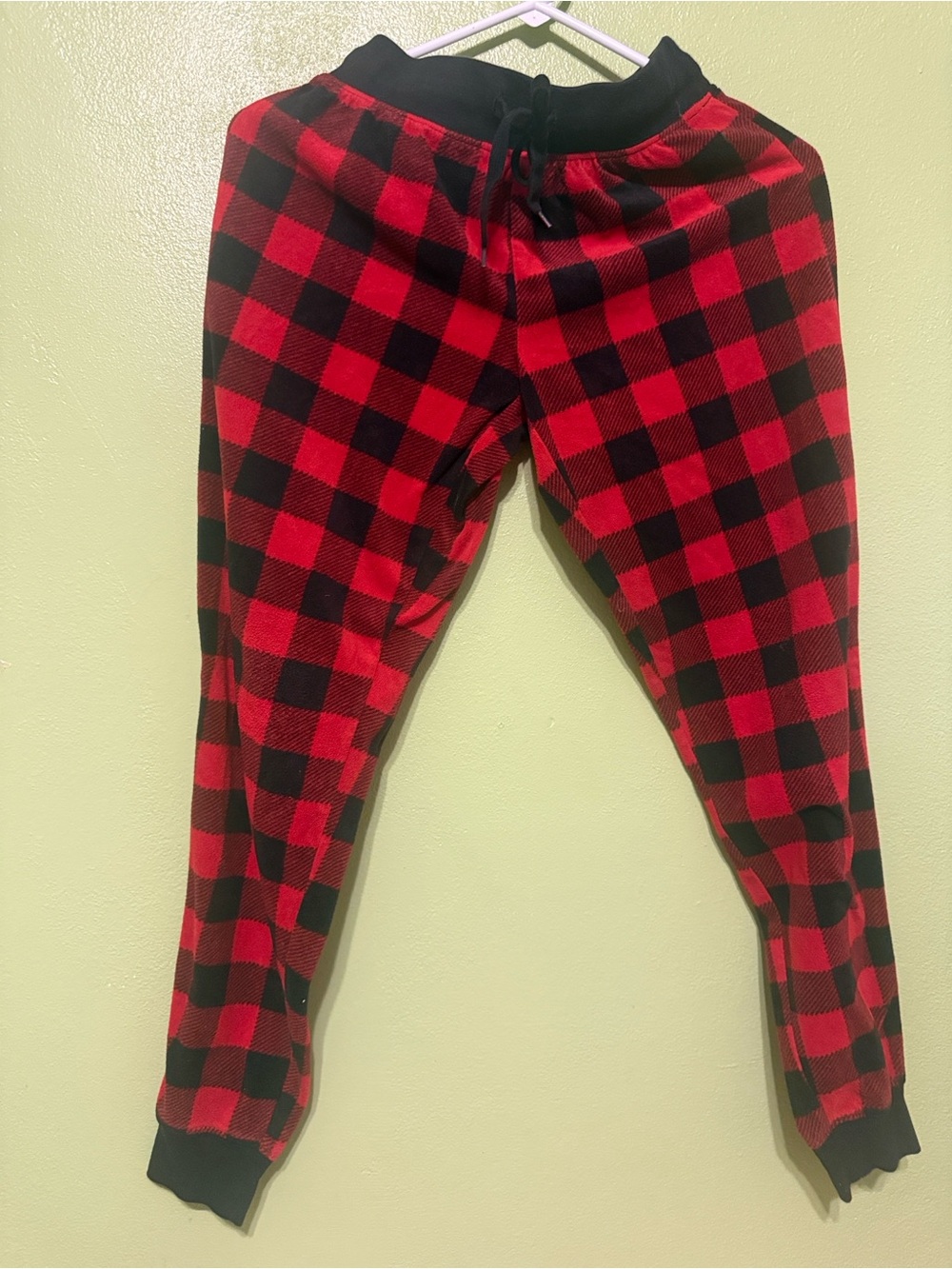 Aeropostale Red and Black Buffalo Plaid Kids Pajama Bottoms